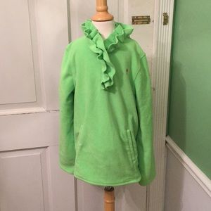 Lilly Pulitzer Ruffled Fleece Popover